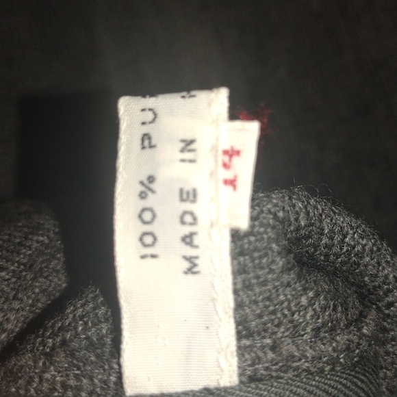 60's Vintage Gina Teresa Window Pane Plaid 100% Pure Wool Jacket/Skirt Set 14 - Picture 10 of 11